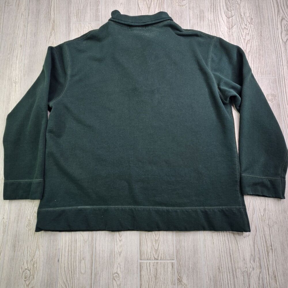 Lauren Ralph Lauren Shirt Women's Large Hunter Green 1/4 Zip Long Sleeve Fleece - Picture 7 of 7